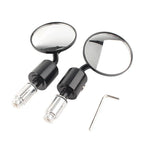 CNC 7/8" Round Bar End Mirrors for Universal Motorcycle