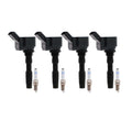 Set of 4 Ignition Coils & 4 Spark Plugs for VW Jetta 1.4 (2011–2018)