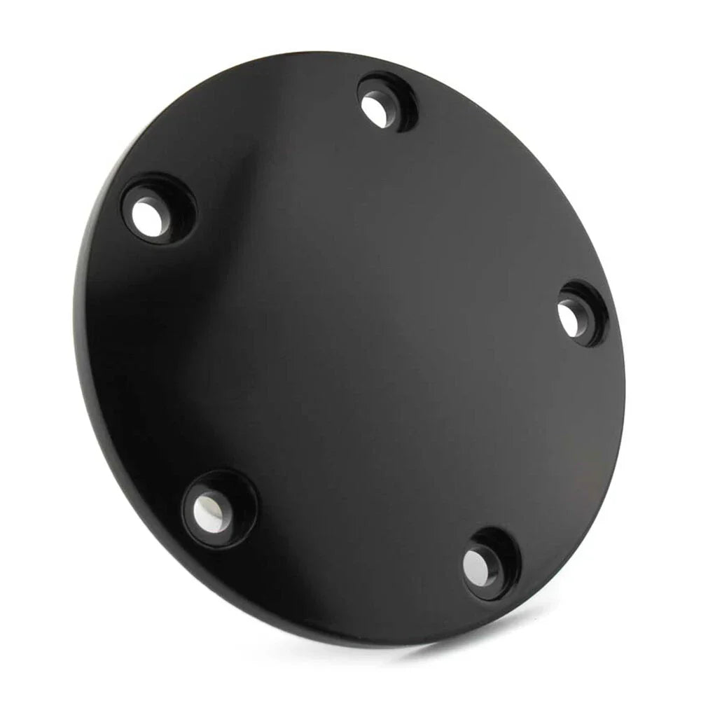 Black Domed Timing Points Cover for Harley Twin Cam Softail Dyna Touring (99-17)