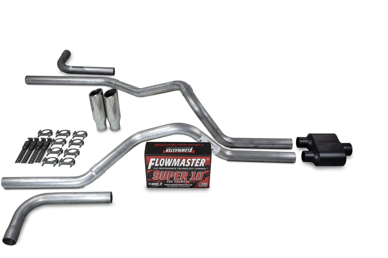 2.5" Dual Exhaust Kit for Ford F-150 (1998–2003) Flowmaster Super 10