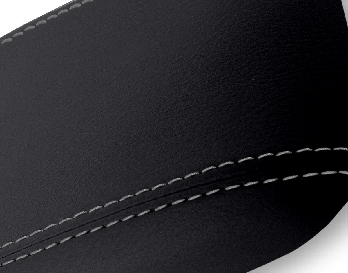 Leather Console Lid Armrest Cover for Ford Mustang (1987–1993) Black
