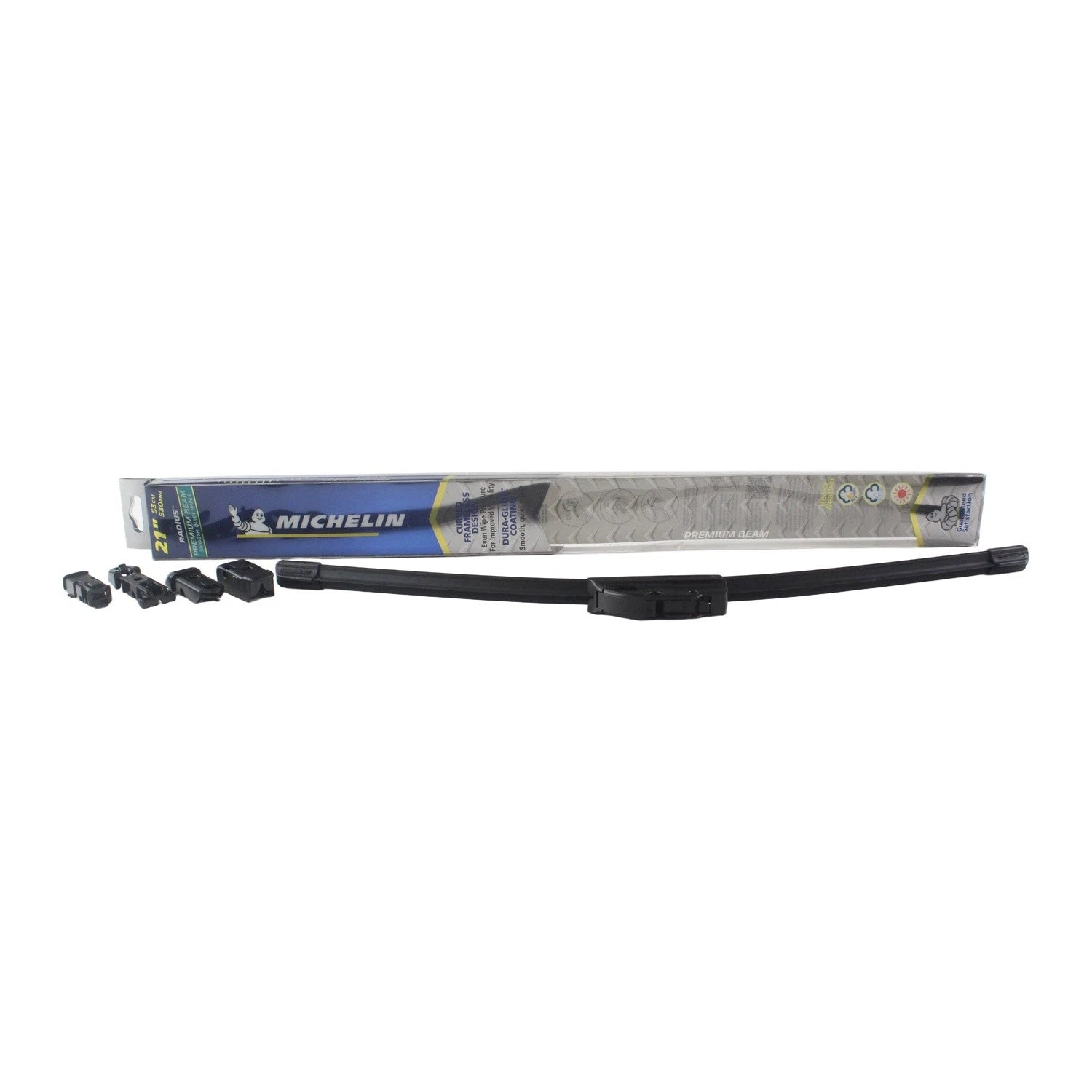 Set of 2 Michelin Radius Beam Wiper Blades for Audi A4 Quattro (1996–2001)