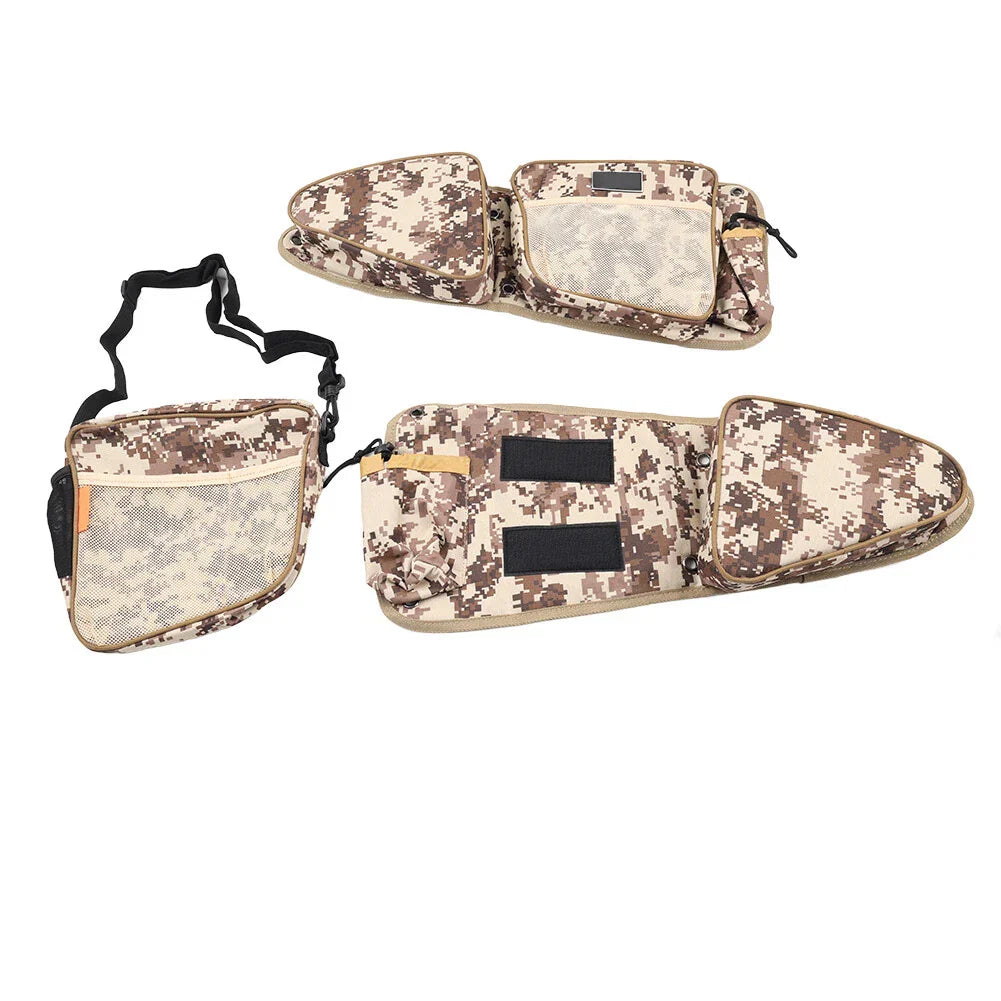 Front Side Door Storage Bags with Knee Pad for Polaris RZR XP 4 1000 Turbo S (2014-2023)