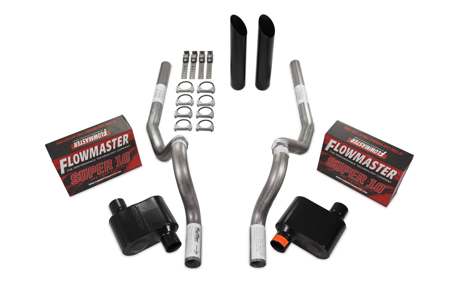 Dual Exhaust Kit for Ford Mustang (1986–2004) - Flowmaster Super 10, 2.5"