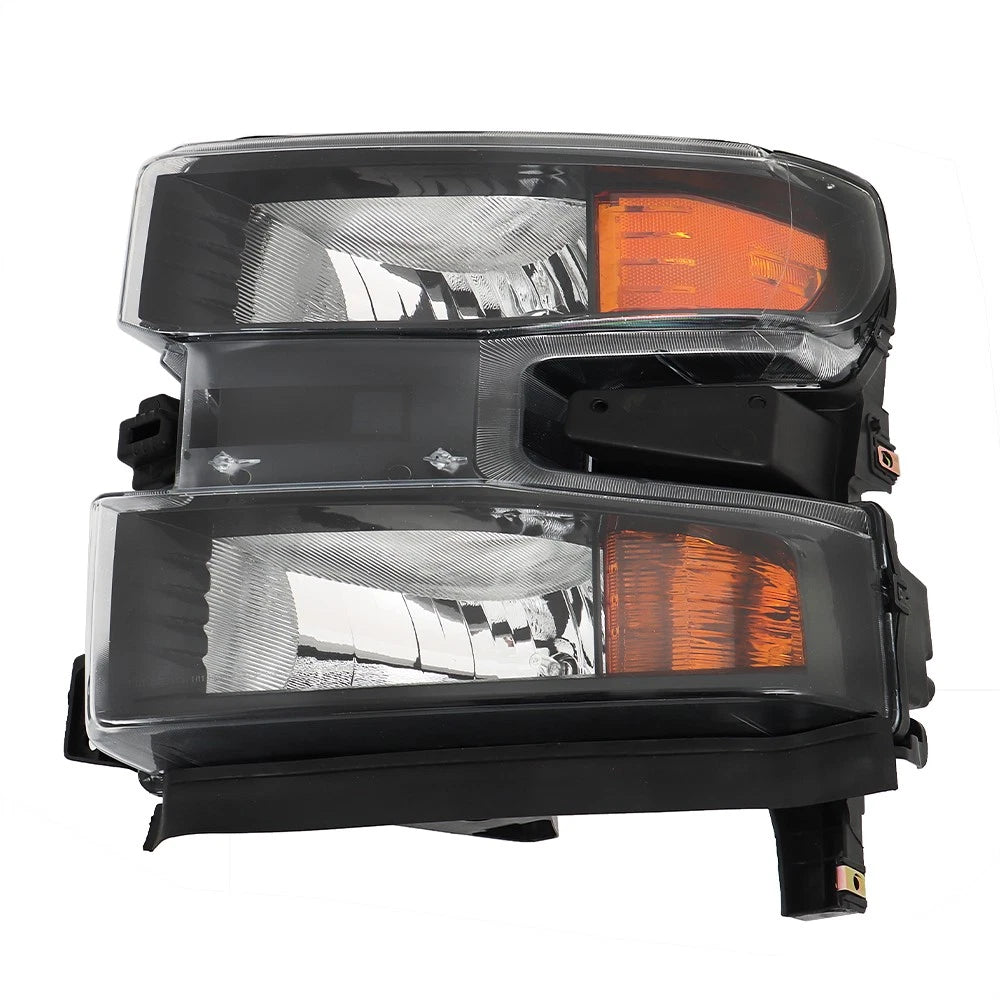 Set of 2 Tail Lights & Headlight for Chevy Silverado 1500 (2019-2021) Black