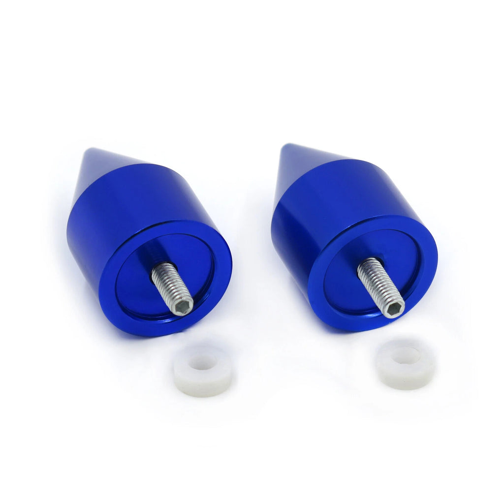 Spike Bar Ends for Yamaha YZF-R6 (2006–2012), FJR 1300 (2003–2010), YZF-R1 (1998–2012) - Blue