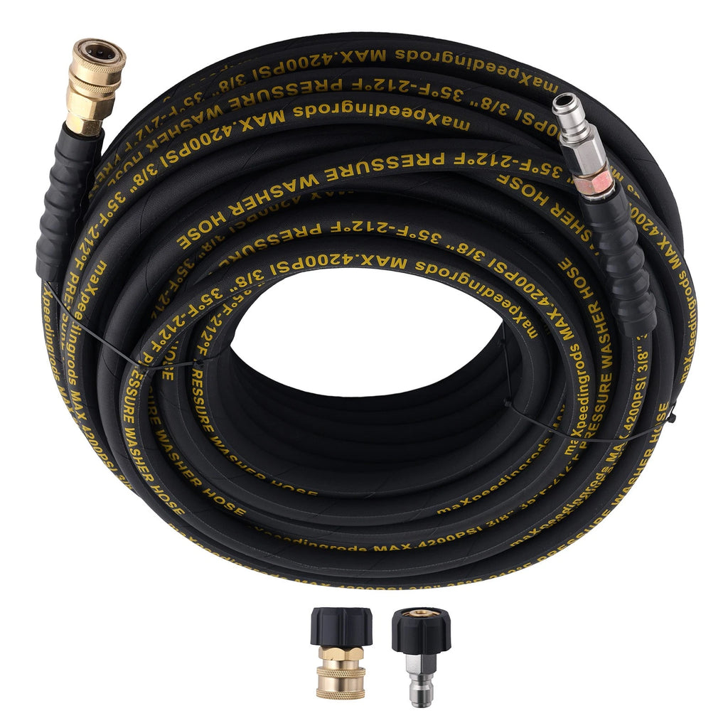 3/8" High Pressure Washer Hose for (100ft, 4200PSI)