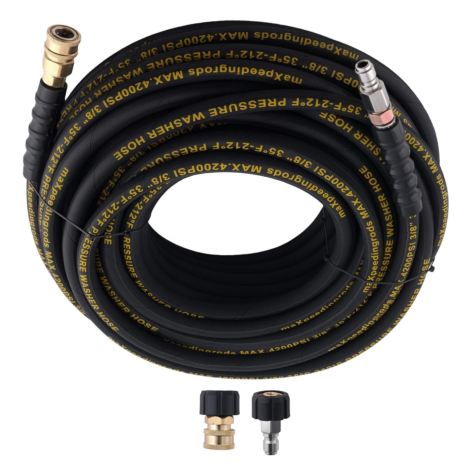 3/8" High Pressure Washer Hose for (100ft, 4200PSI)