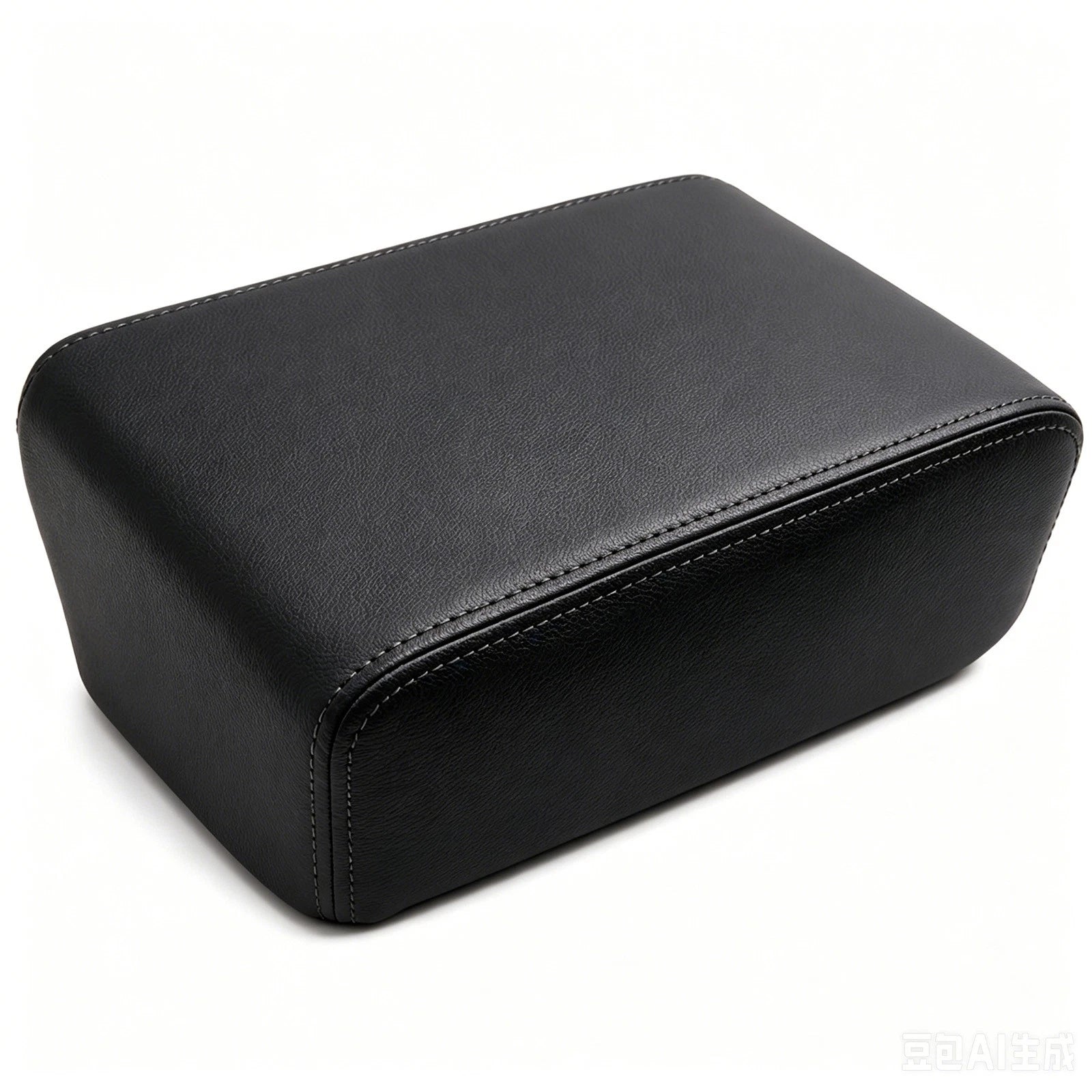 Black Leather Center Console Armrest Lid Cover for Toyota Tacoma (2005–2015)