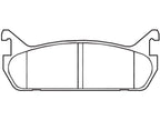 Set of 4 Rear Brake Pads for Mazda Miata (1990–1993) VB182VW