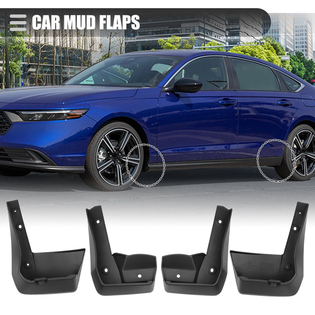Set of 4 Mud Flaps Splash Guards for Honda Accord (2018–2019)