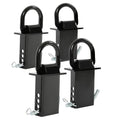 2" x 4" Heavy Duty Adjustable Stake Pocket D Ring for Trailers (16200 lbs)