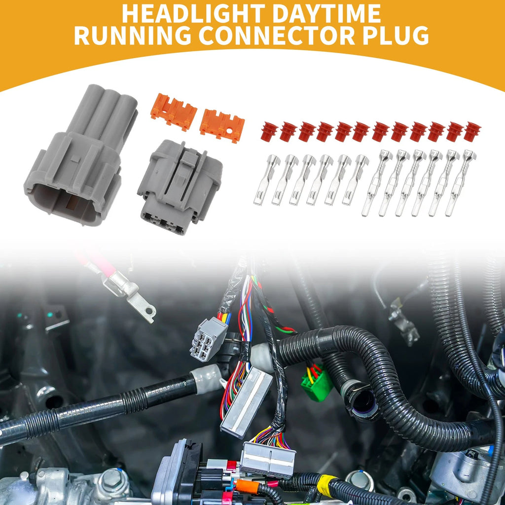 6 Pin Headlight Daytime Running Connector Plug for Nissan 