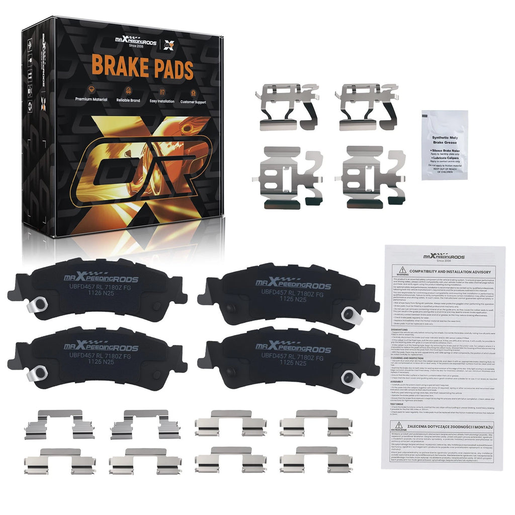 Rear Ceramic Brake Pads for Cadillac DeVille 2000-2005/DTS 2006-2011 Heavy Duty