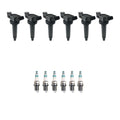 Set of 6 Ignition Coils & Denso Iridium Spark Plugs for Toyota Camry (1997–2001)