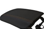 Leather Console Lid Armrest Cover for Cadillac SRX (2010–2016) Orange Stitch