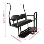 Rear Flip Seat Kit for Club Car DS (2000–2013) w/Grab Bar
