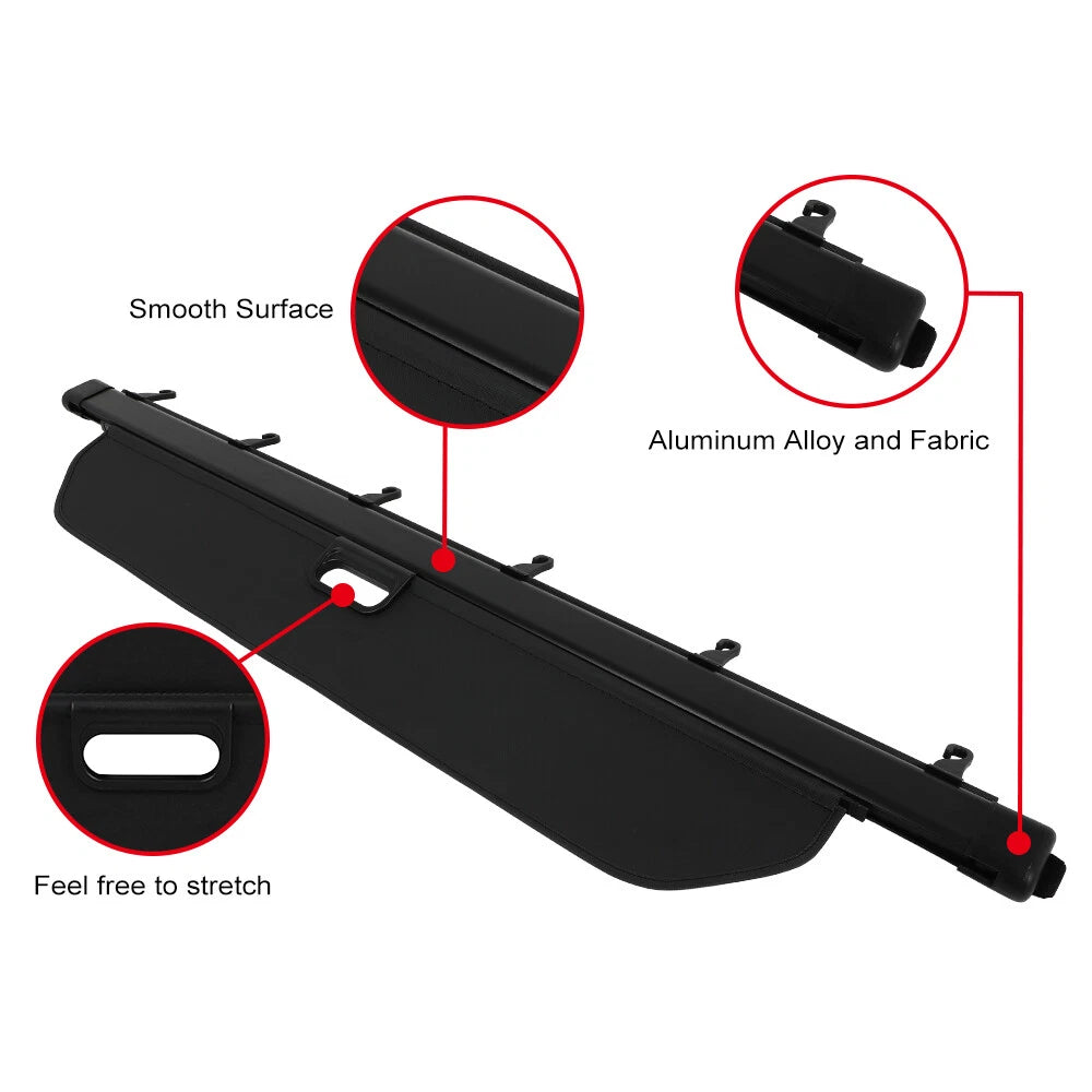 Retractable Rear Cargo Security Trunk Cover for Honda Pilot (2016–2022)