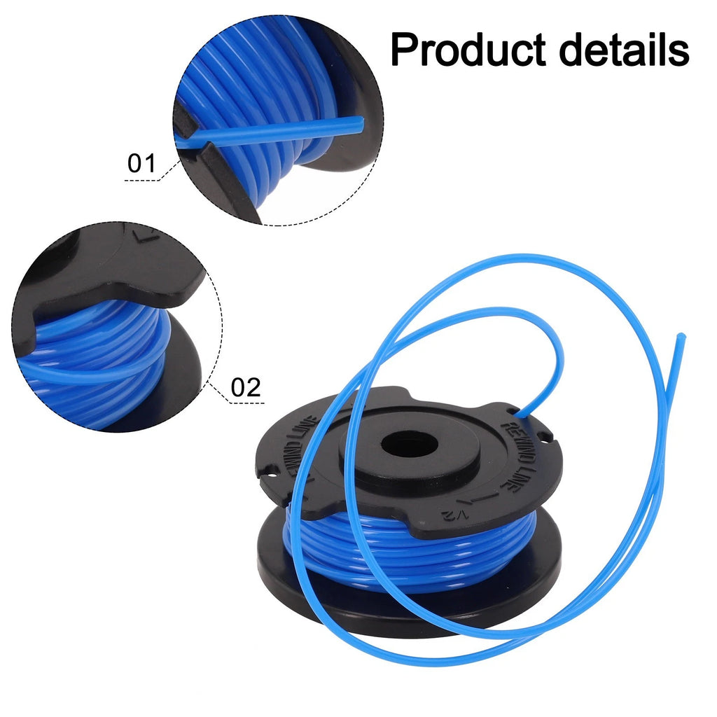 2X Lawnmaster Lawn Mower Spool 1.5mm Trimmer Line (Gardening Supplies)