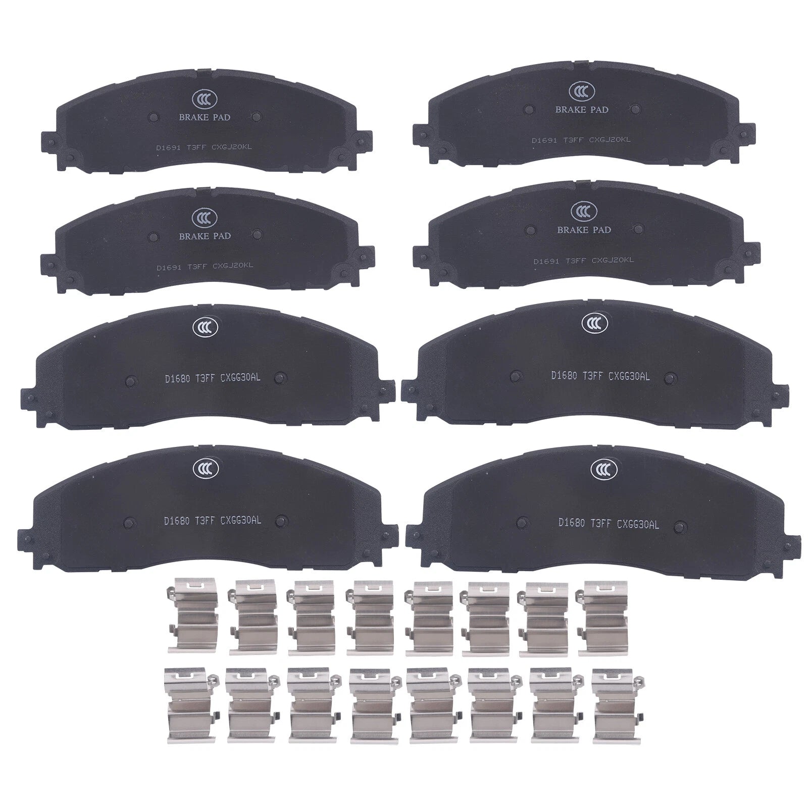 Ceramic Brake Pads for Ford F-250 F-350 F-450 Super Duty (2008–2022)