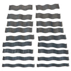 Set of 2 Wavy Parallel Hardened Stainless Steel for Automotive Applications