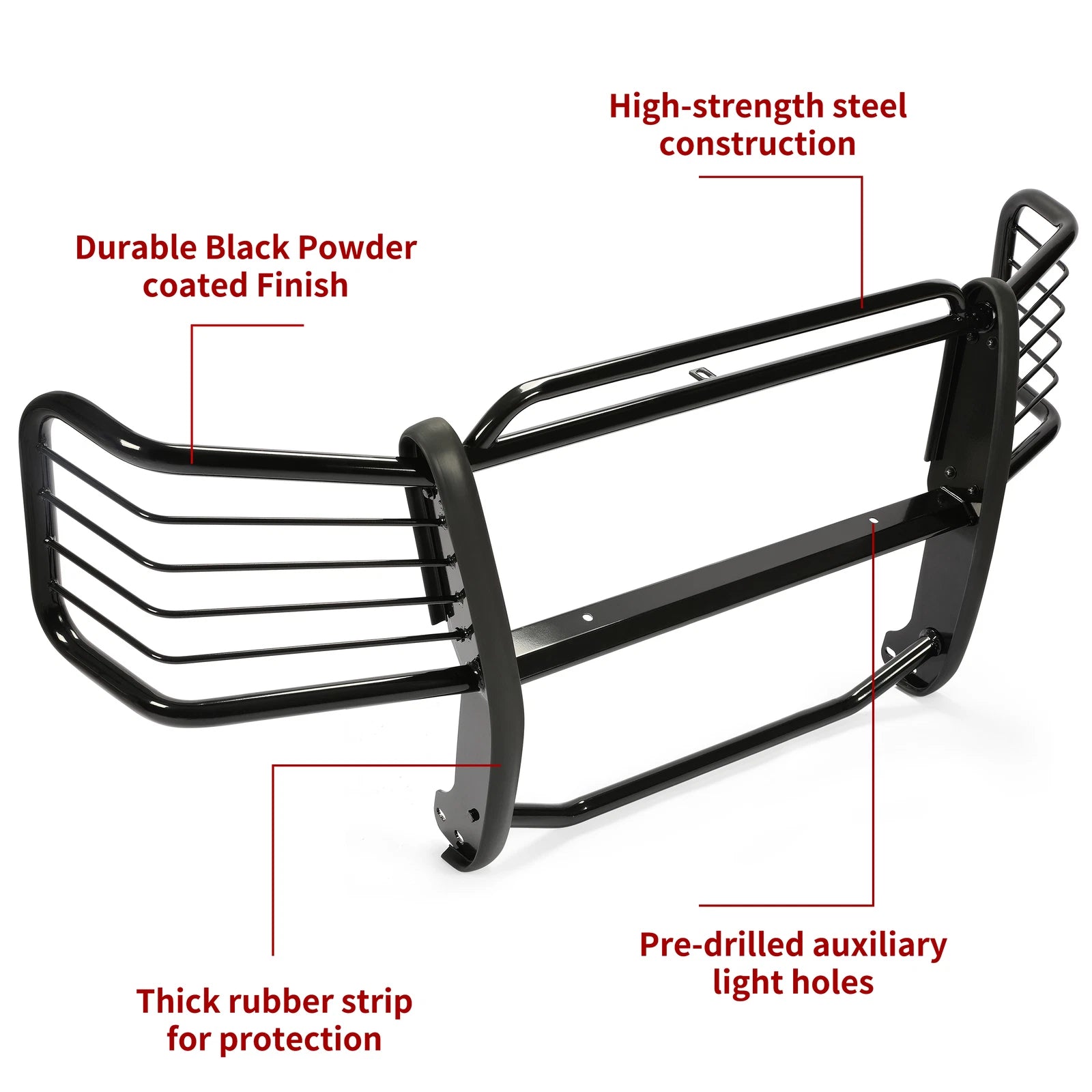 Steel Bumper Grille Brush Guard for Chevy Avalanche 1500 (2002–2006)