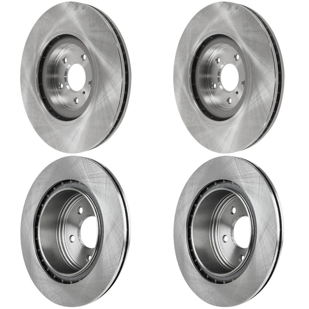 Front & Rear Brake Disc Rotors for Infiniti G37 (2009)