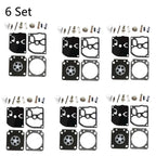Set of 6 Carburetor Overhaul Kits for Zama RB-40 RB-85 FS400 FS450 FS106 FS108 FS120