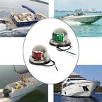 2X LED Bow Navigation Lights for Marine Boat Yacht Pontoon (12V)