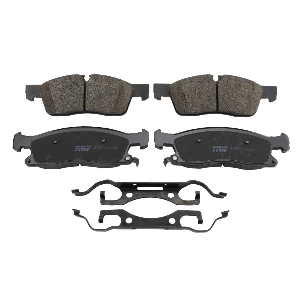 Set of 4 TRW Pro Ceramic Brake Pads for Dodge Durango, Jeep Grand Cherokee (2011–2016)