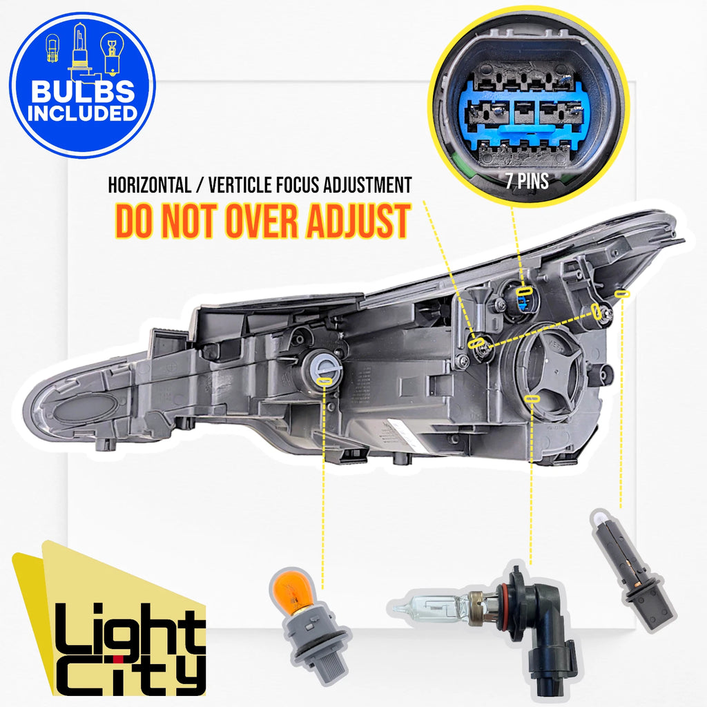 Projector Halogen Headlight RH for Hyundai Elantra Sedan (2019–2020)