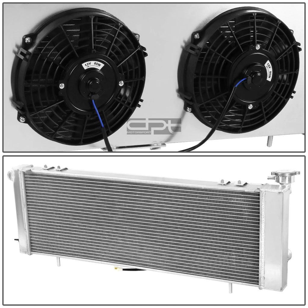 Three Row Aluminum Radiator + Fan Shroud for Cherokee/Comanche (1991–2001)