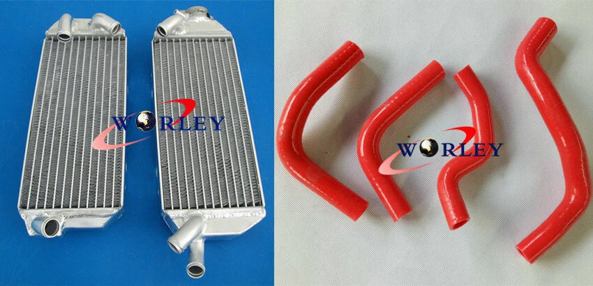 Aluminum Radiator & Blue Hose for Suzuki DRZ400E (2005-2007)