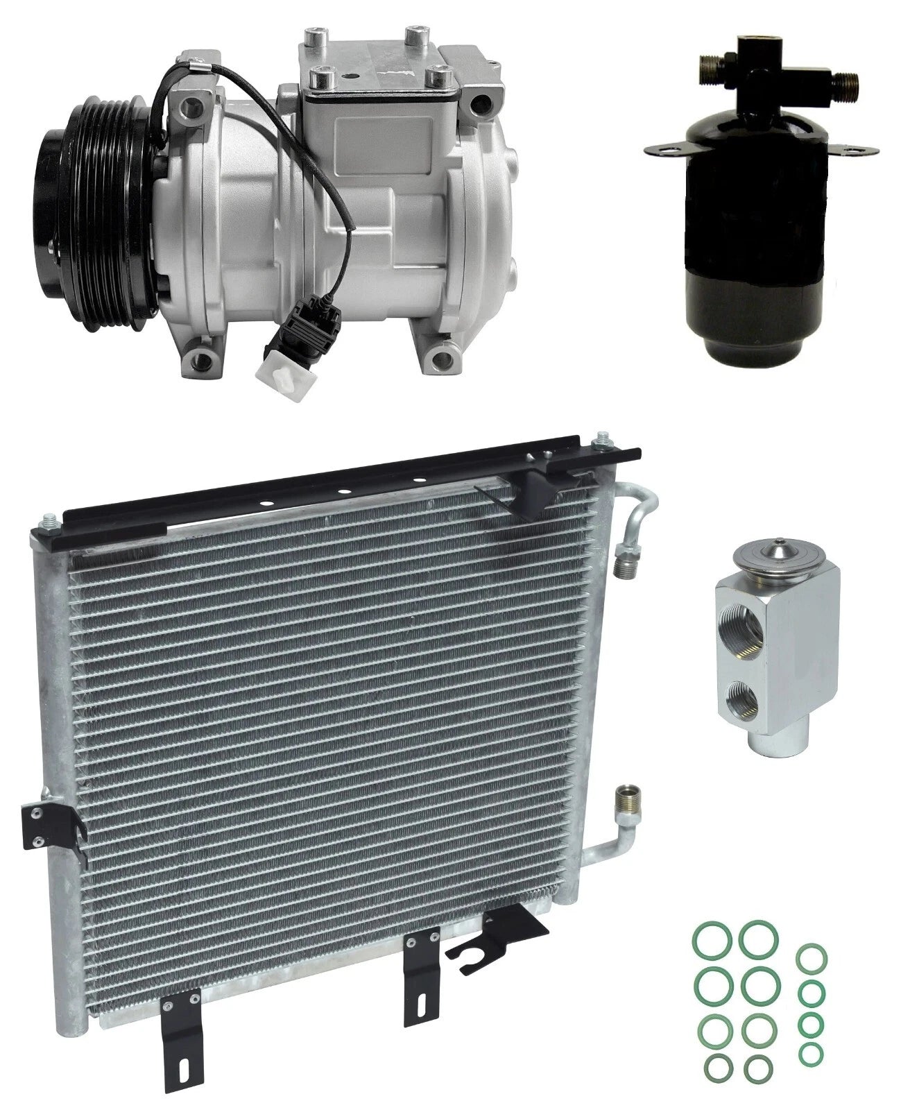 AC Compressor Kit with Condenser for BMW 325is 2.5L (1988–1988)