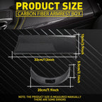 Carbon Fiber Console Armrest Box & Button Trim for Mercedes Benz C Class (2015–2021)