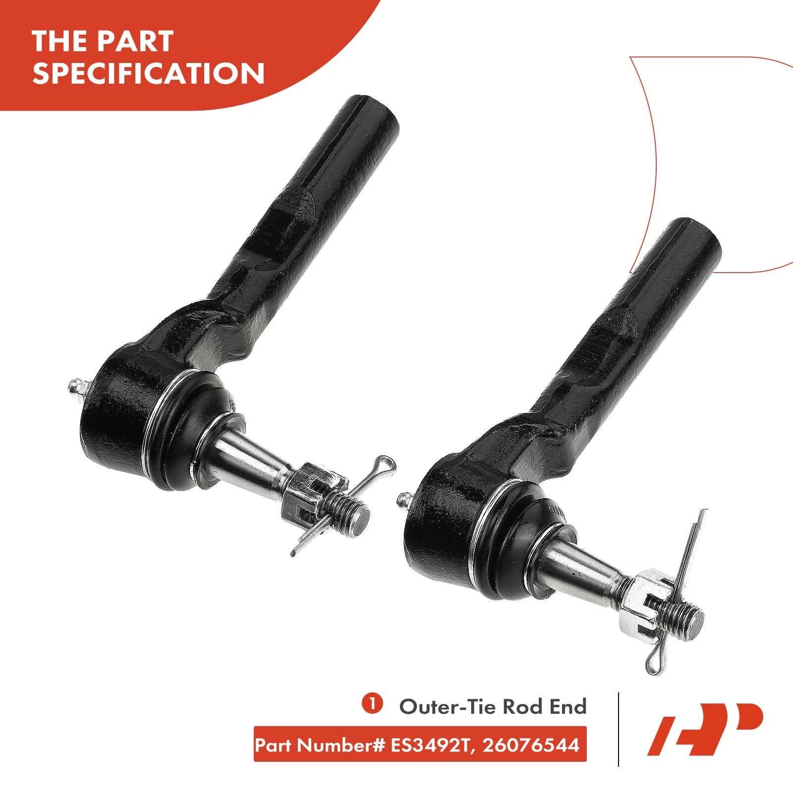 8x Tie Rods & Ball Joints for Chevy Silverado 1500 (1999-2006)