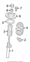 Front Upper Coil Spring Insulator 31336856171 for BMW X3 (2011)