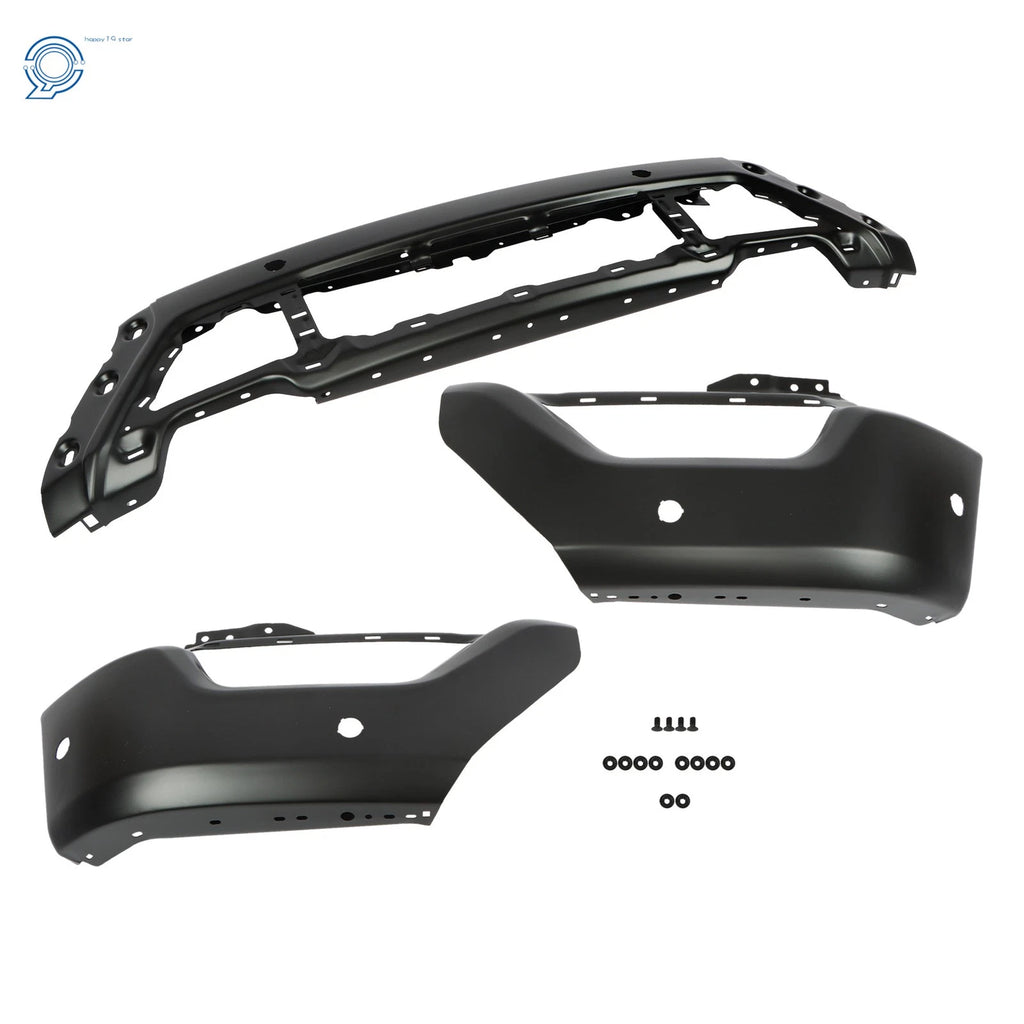 Front Bumper Face Bar for Ford F-150 (2021–2023) with 6 Sensor Holes Black