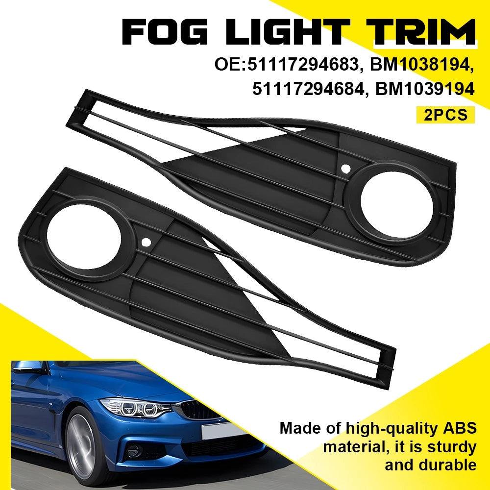 Fog Light Bezel Grille Trim for BMW 428i 430i 435i (2014–2016)