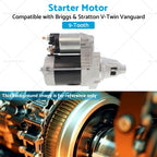 Starter Motor for Briggs Stratton V-Twin Vanguard (9Tooth 845760 613477)