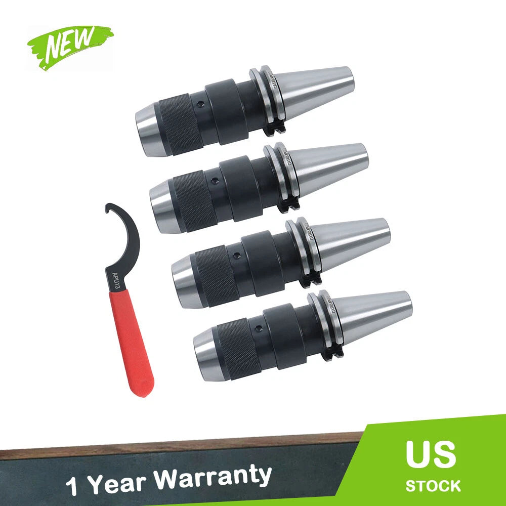 Set of 4 CAT40 Collet Chucks for HAAS CAT40 (APU13)