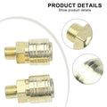 2pcs Air Tool Quick Coupling Brass with 1/4 Inch Male Thread for BSP Connection