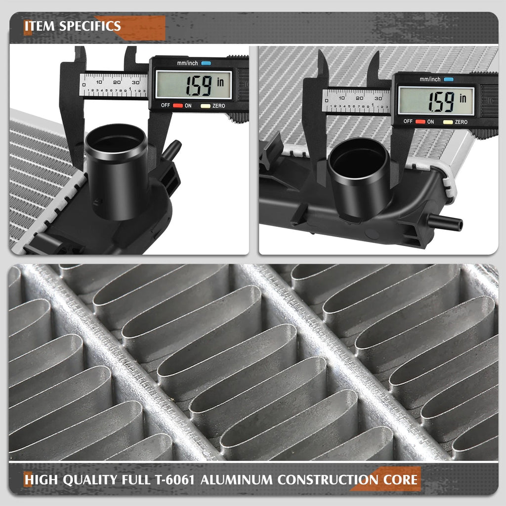 2X Aluminum Core 2-Row Cooling Radiator for Chevy Camaro/Pontiac Firebird (1993–2002)
