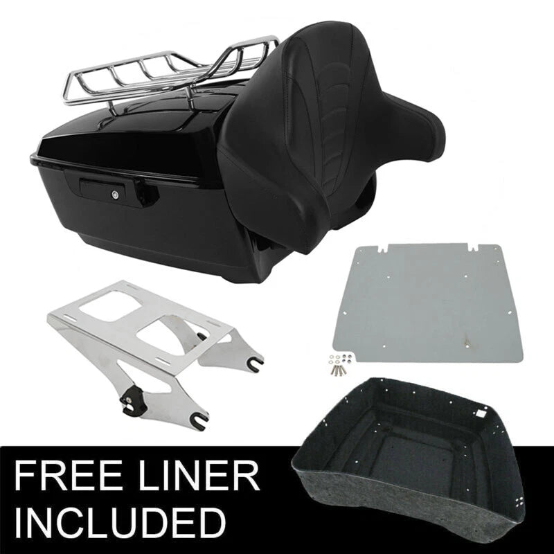 Trunk Backrest Mount Plate for Harley Touring Road Street Glide (2014–2026)