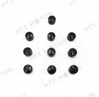 10x Black 3/8" Allen Socket Bolt Cap Covers for Harley (Misc Hardware)