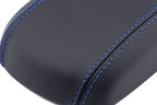 Leather Console Lid Armrest Cover for Chevrolet Cruze (2011–2015) Blue Stitch