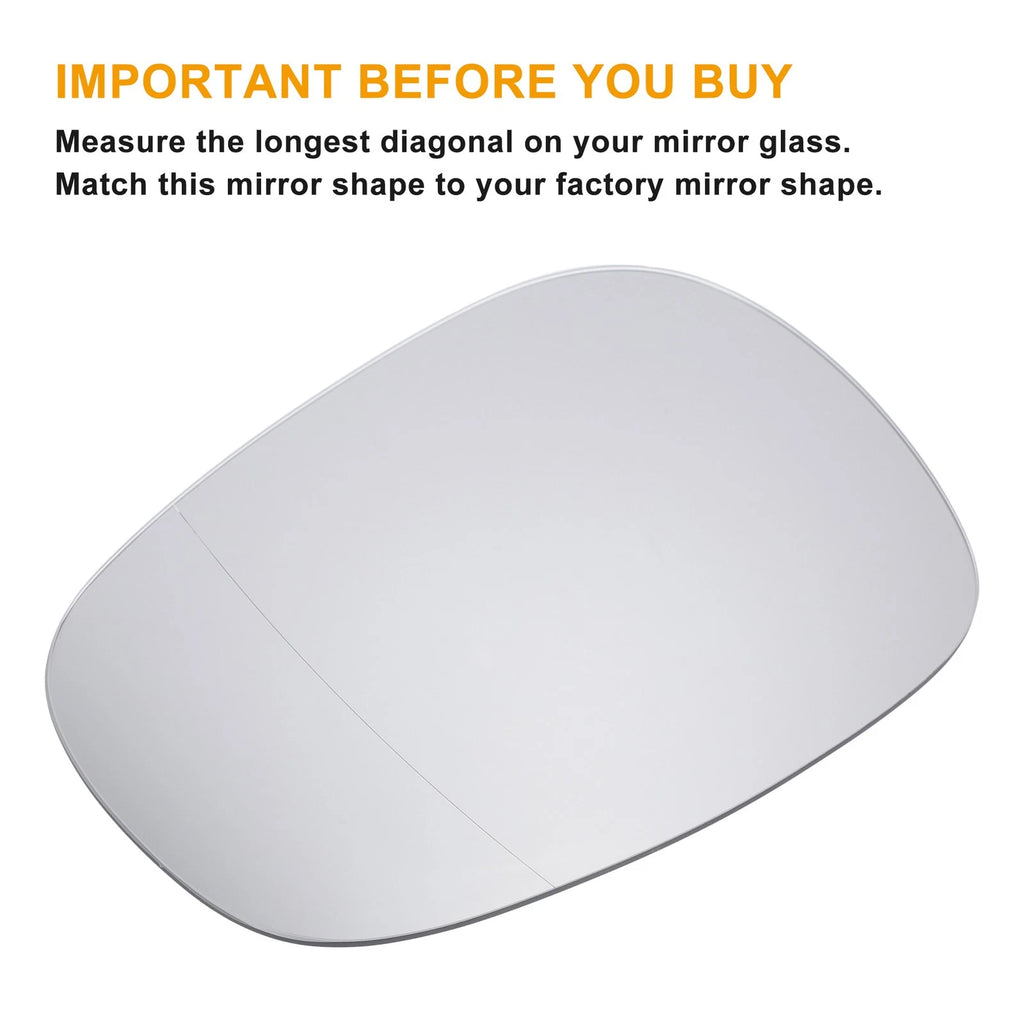 Left Side Heated Mirror Glass for BMW E90 E91 E92 E93 (2007–2013)