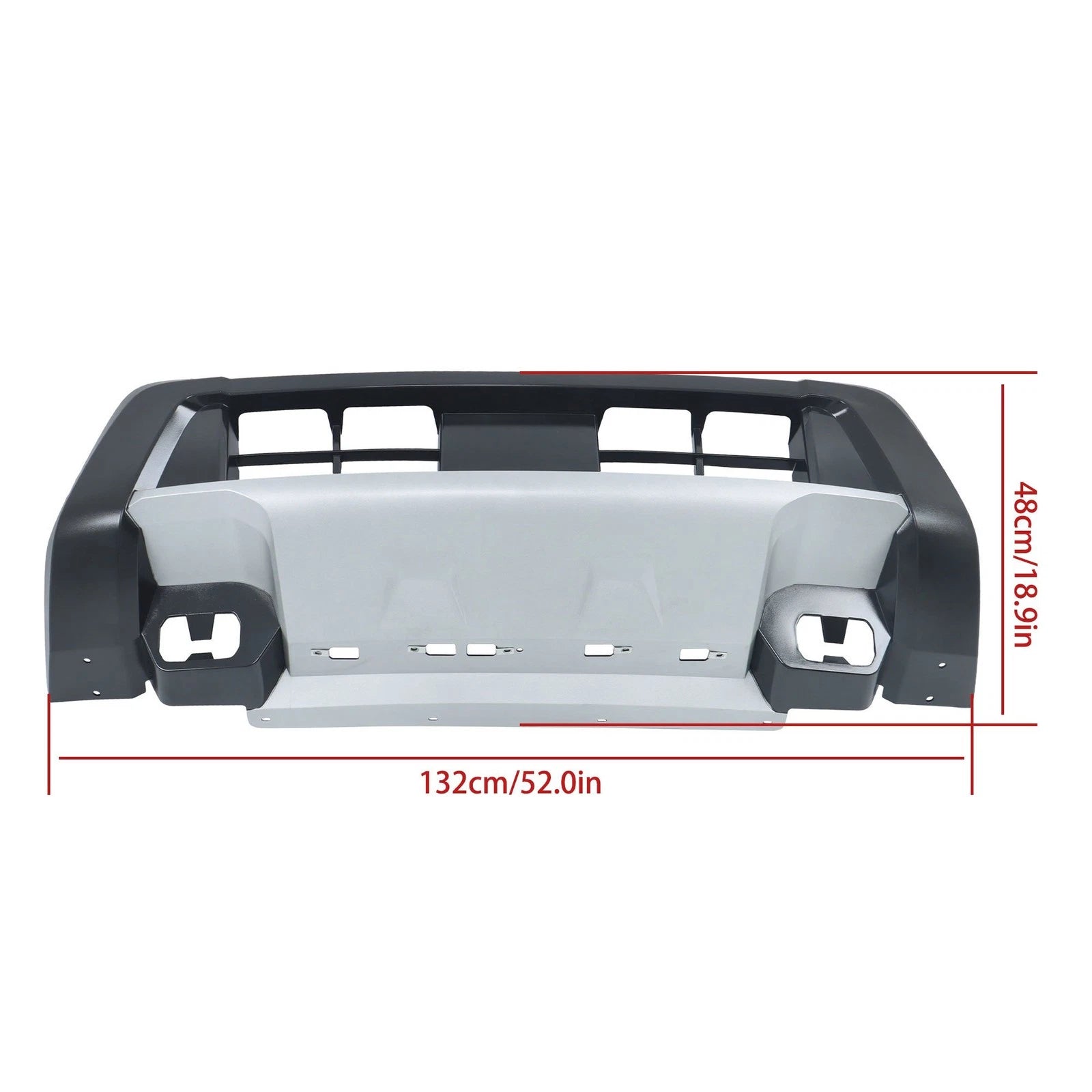 Front Lower Bumper Cover for Nissan Frontier (2022–2024) Silver