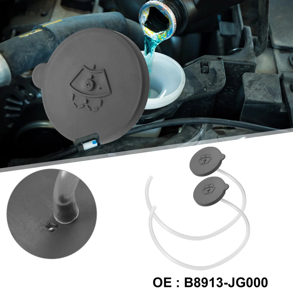 Set of 4 B8913-JG000 Windshield Washer Fluid Reservoir Caps for Nissan Rogue (2008–2013)