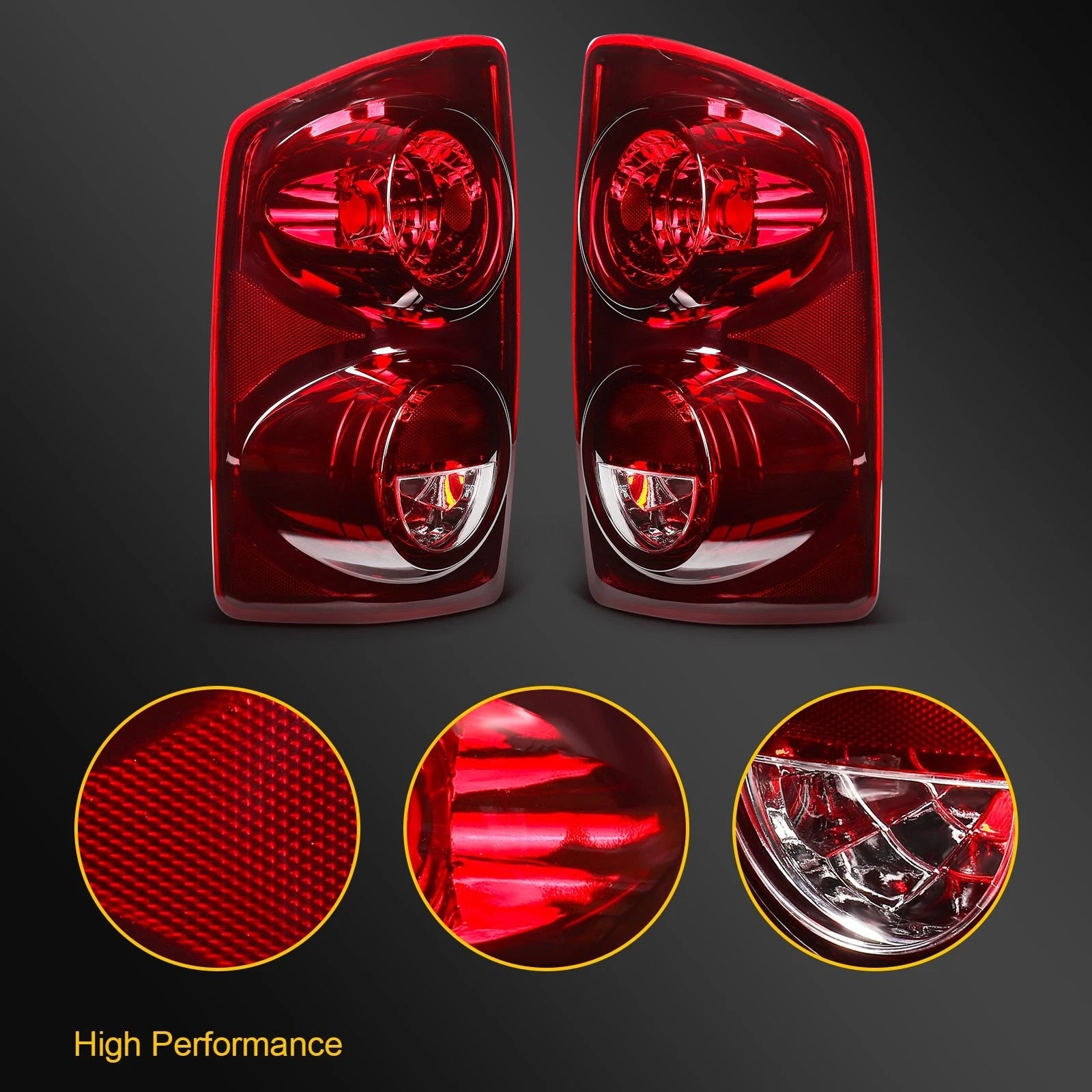 Set of 2 Rear Tail Lights for Dodge Ram 1500 2500 3500